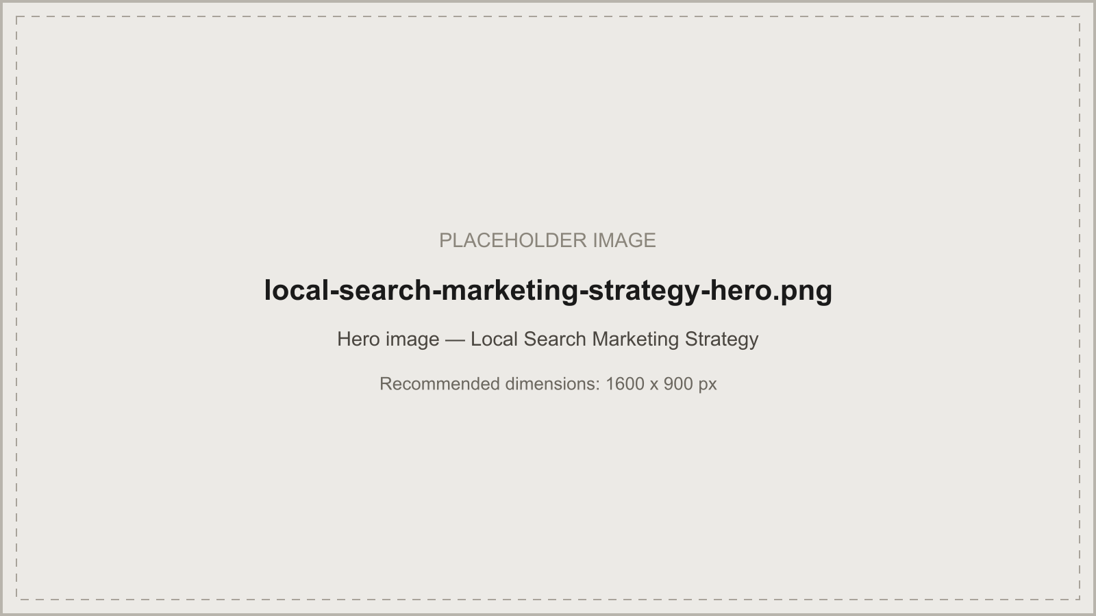 Local search marketing strategy ecosystem guide