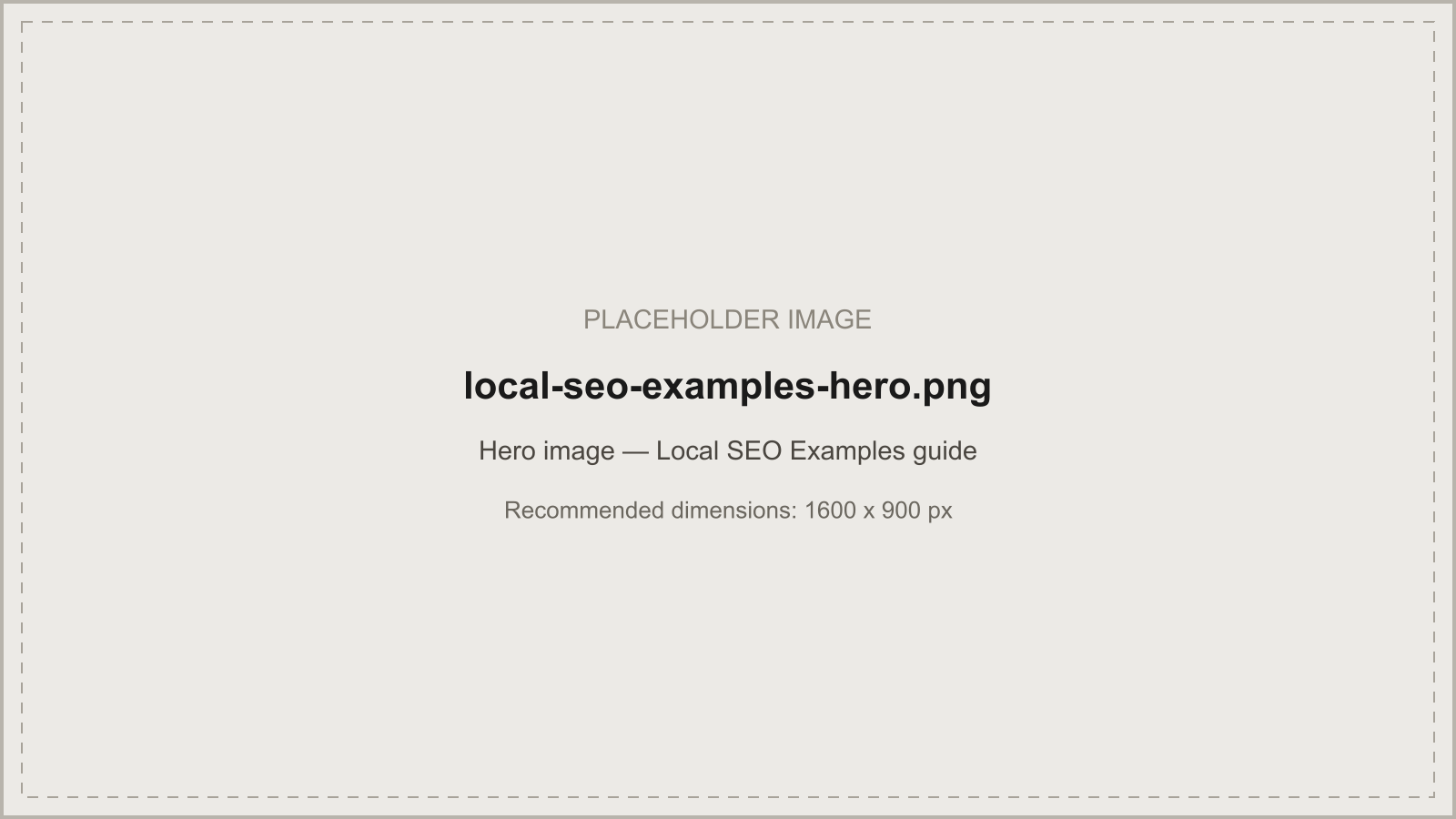 Local SEO examples for UK businesses