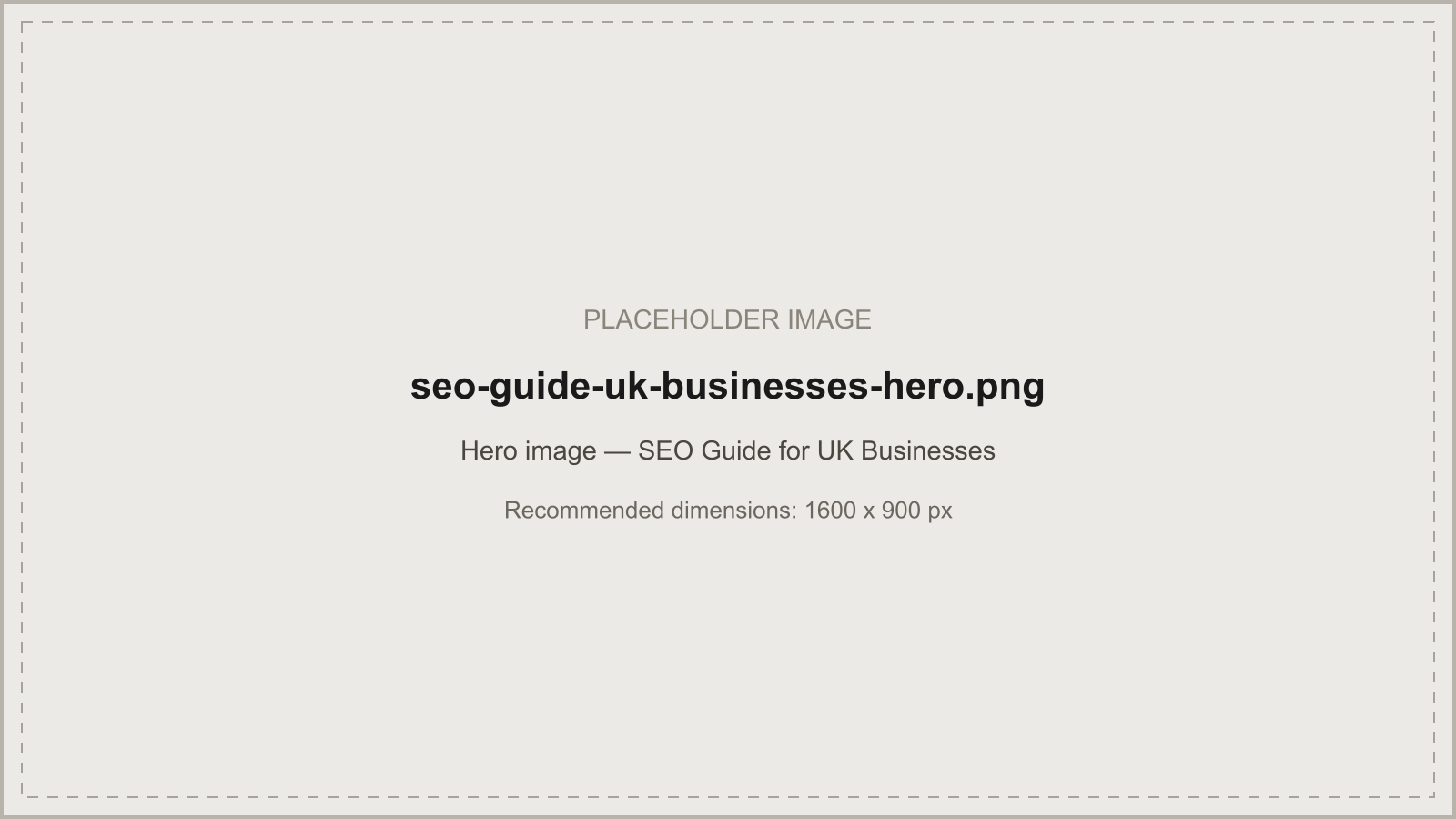 SEO guide for UK businesses hub page